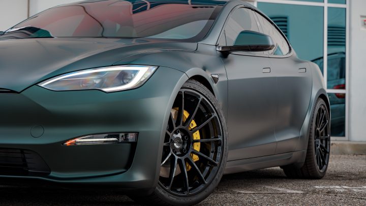 Dark Sage 2026 Tesla Model S - Full vehicle color-change vinyl, Ceramic Coating And More