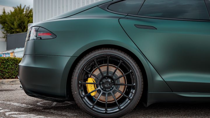 Dark Sage 2026 Tesla Model S - Full vehicle color-change vinyl, Ceramic Coating And More