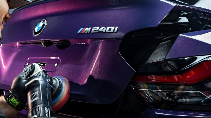 BMW M240i - High gloss paint polishing, nano-ceramic window tint and ceramic coating