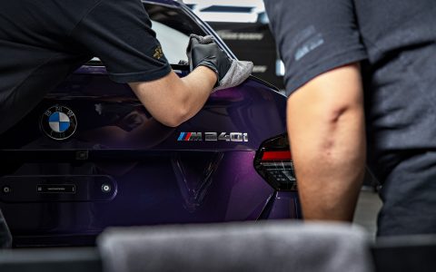 BMW M240i - High gloss paint polishing, nano-ceramic window tint and ceramic coating