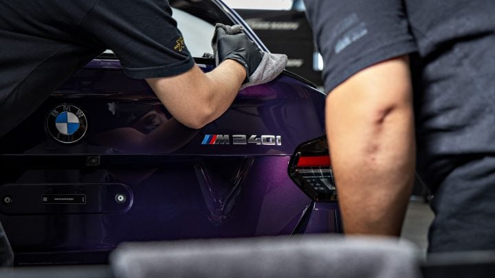 BMW M240i - High gloss paint polishing, nano-ceramic window tint and ceramic coating