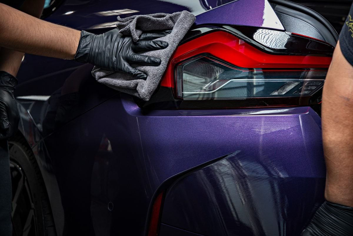 BMW M240i - High gloss paint polishing, nano-ceramic window tint and ceramic coating