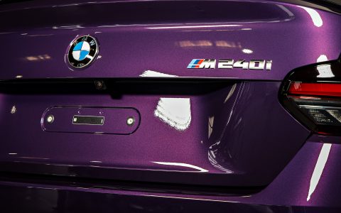 BMW M240i - High gloss paint polishing, nano-ceramic window tint and ceramic coating