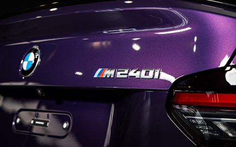 BMW M240i - High gloss paint polishing, nano-ceramic window tint and ceramic coating