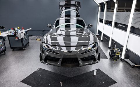 Toyota A90 Supra - Full vehicle color-change vinyl wrap, PPF, window tint, ceramic coating and more 14 Toyota A90 Supra - Full vehicle color-change vinyl wrap, PPF, window tint, ceramic coating and more