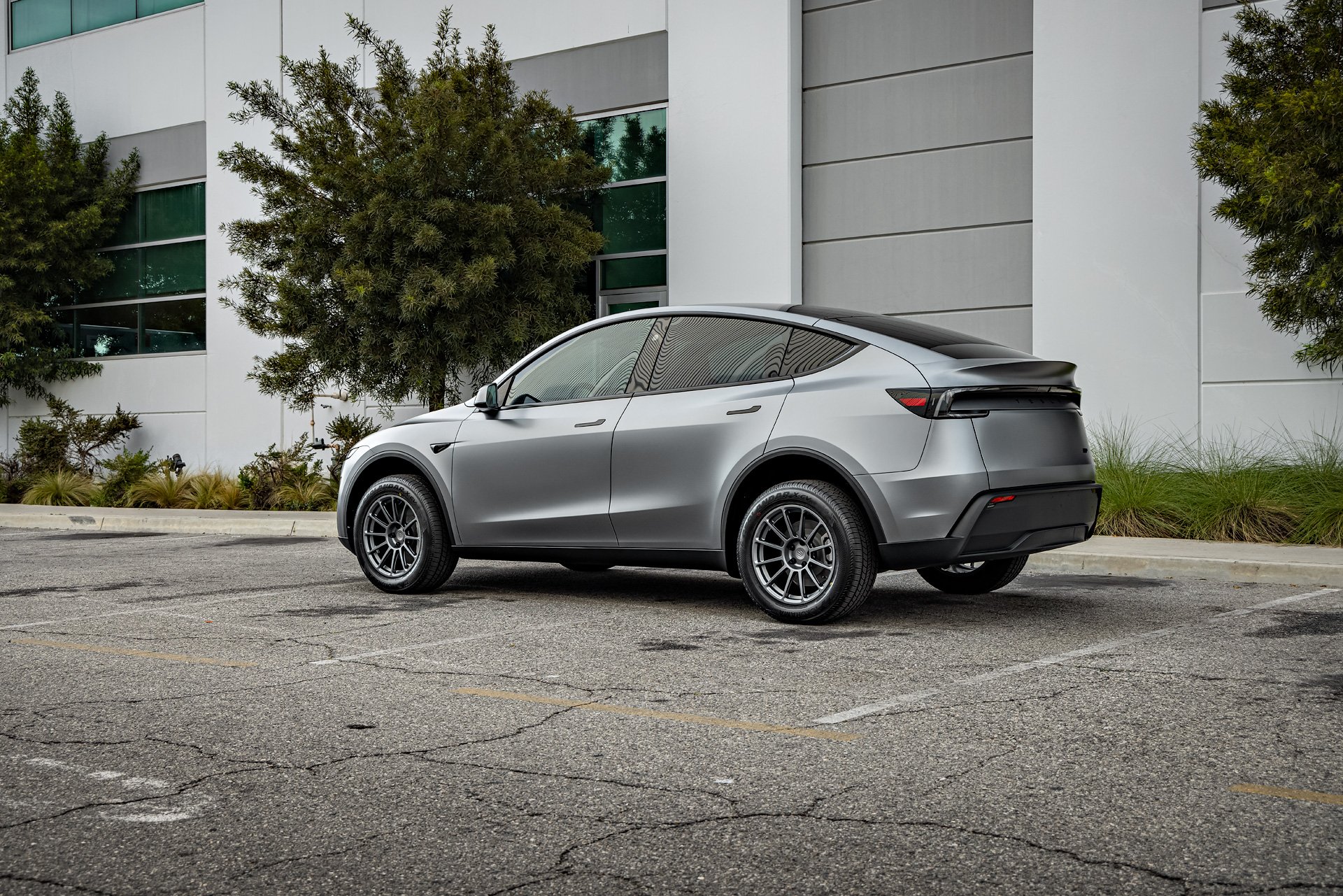 Stealth Quicksilver Tesla Model Y Juniper –  Full vehicle XPEL Stealth PPF and matte ceramic coating