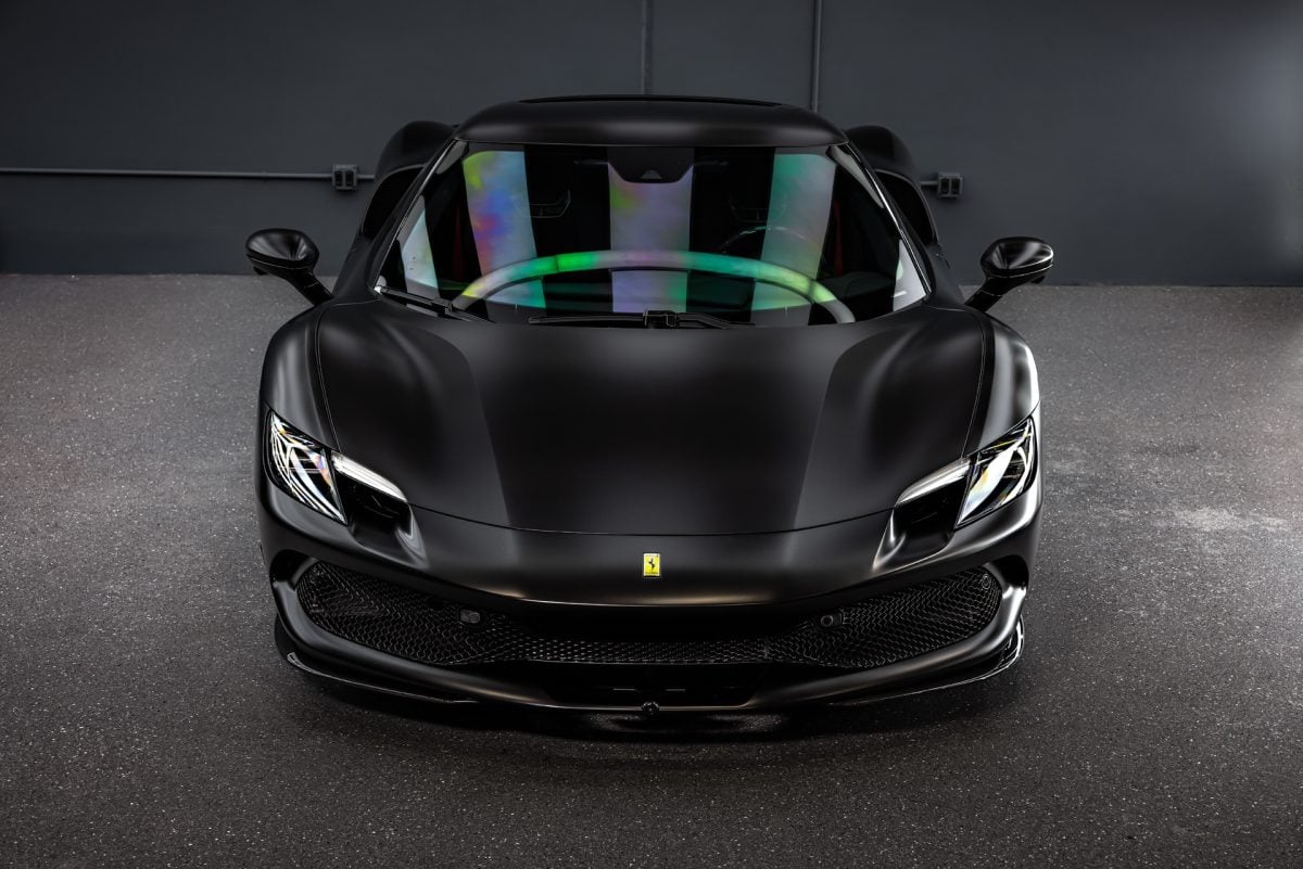 Stealth Ferrari 296 GTB - Full vehicle XPEL Stealth PPF, XR Plus nano-ceramic window tint and matte ceramic coating