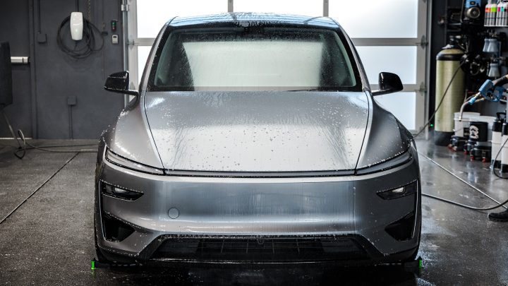 Stealth Quicksilver Tesla Model Y Performance - Full Vehicle XPEL Stealth PPF, Window Tint and Unplugged Performance Wheels