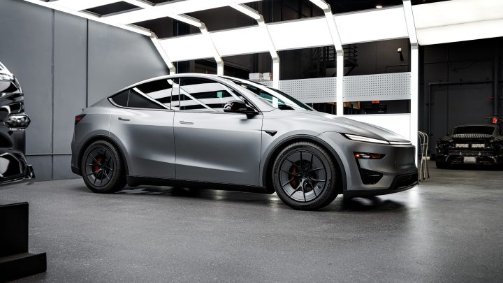 Stealth Quicksilver Tesla Model Y Performance - Full Vehicle XPEL Stealth PPF, Window Tint and Unplugged Performance Wheels