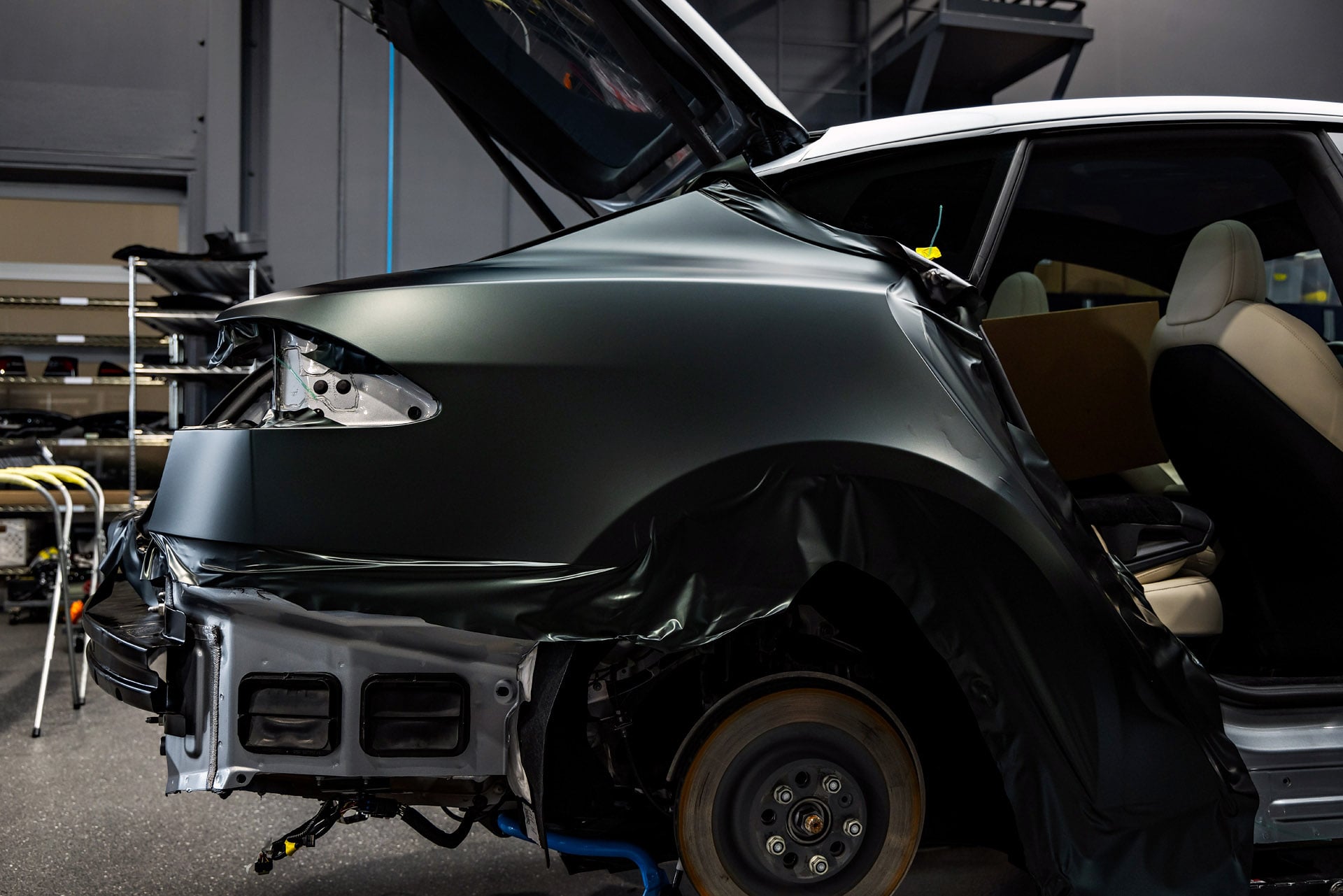 Tesla Color-Change Vinyl Wrap in Los Angeles, CA at Bulletproof Autospa