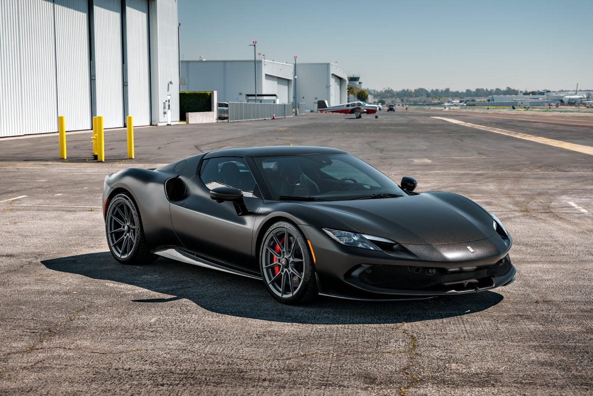 Stealth Ferrari 296 GTB – Full vehicle XPEL Stealth PPF, XR Plus nano-ceramic window tint and Novitec x Vossen Wheels