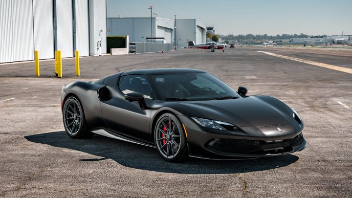 Stealth Ferrari 296 GTB – Full vehicle XPEL Stealth PPF, XR Plus nano-ceramic window tint and Novitec x Vossen Wheels