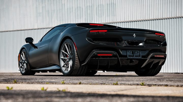 Stealth Ferrari 296 GTB – Full vehicle XPEL Stealth PPF, XR Plus nano-ceramic window tint and Novitec x Vossen Wheels