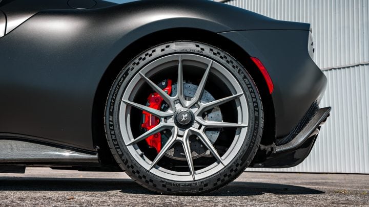 Stealth Ferrari 296 GTB – Full vehicle XPEL Stealth PPF, XR Plus nano-ceramic window tint and Novitec x Vossen Wheels