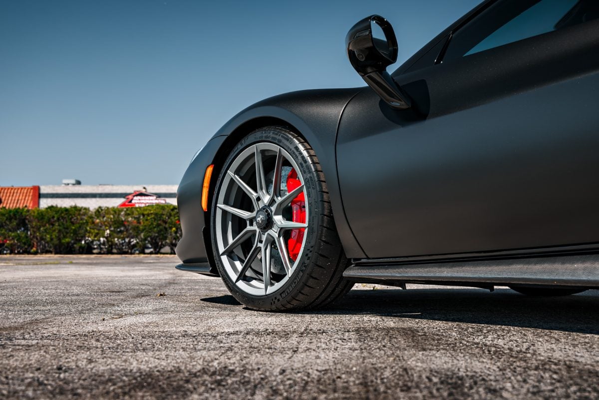 Stealth Ferrari 296 GTB – Full vehicle XPEL Stealth PPF, XR Plus nano-ceramic window tint and Novitec x Vossen Wheels