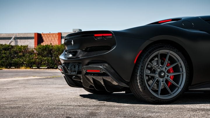 Stealth Ferrari 296 GTB – Full vehicle XPEL Stealth PPF, XR Plus nano-ceramic window tint and Novitec x Vossen Wheels