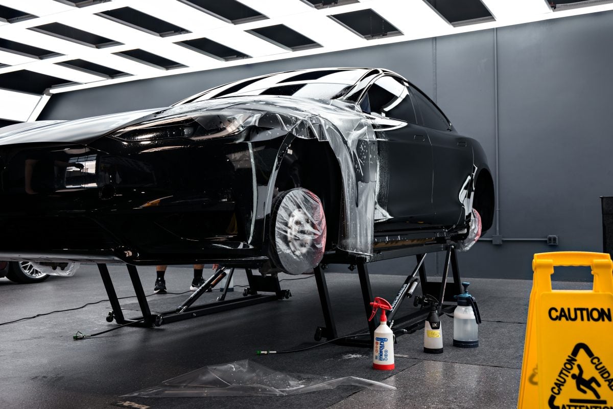 2026 Stealth Tesla Model S Plaid - PPF, XPEL Prime XR Plus premium nano-ceramic window tint, matte ceramic coating and More