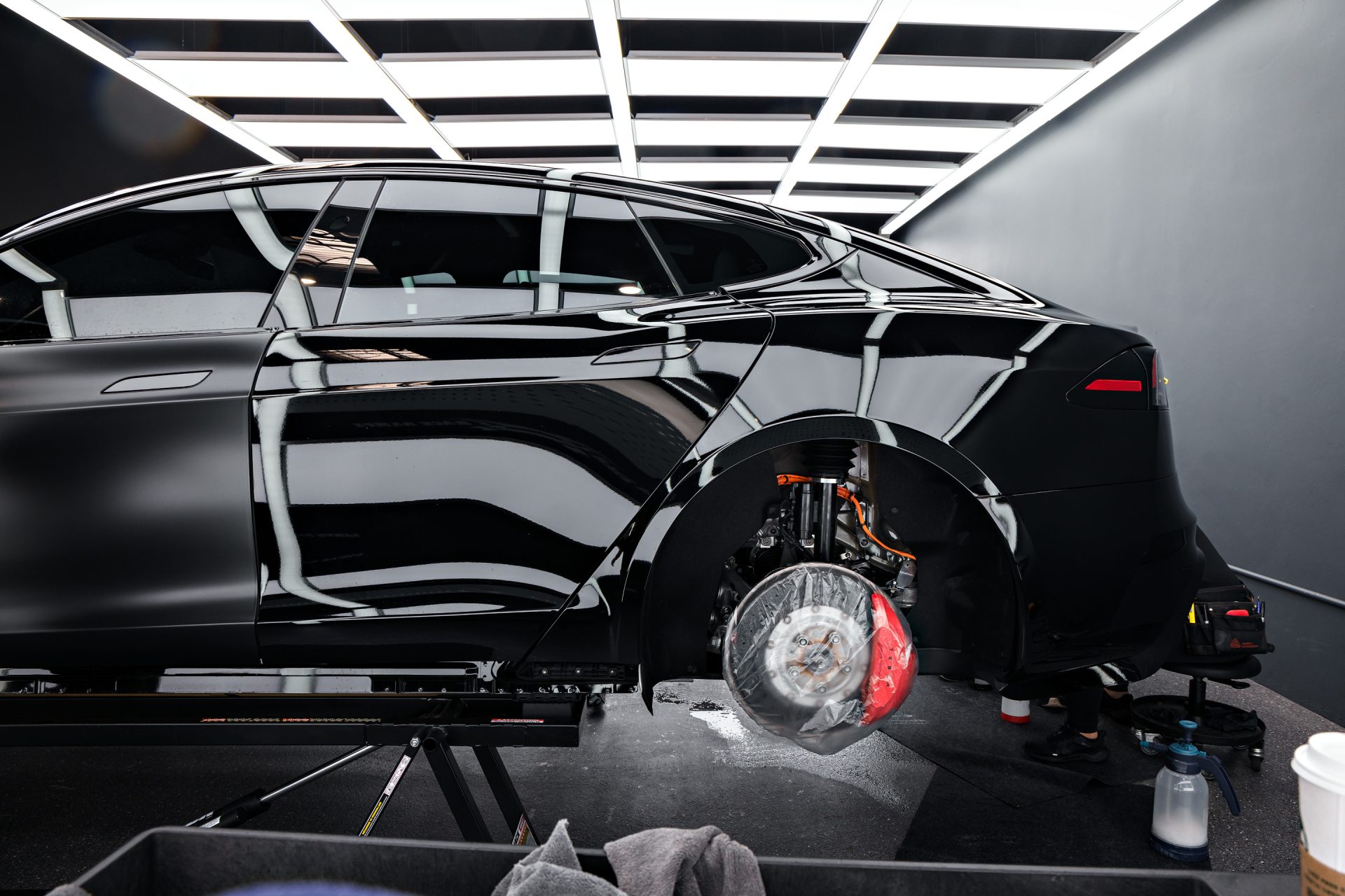 2026 Stealth Tesla Model S Plaid - PPF, XPEL Prime XR Plus premium nano-ceramic window tint, matte ceramic coating and More 20 2026 Stealth Tesla Model S Plaid - PPF, XPEL Prime XR Plus premium nano-ceramic window tint, matte ceramic coating and More