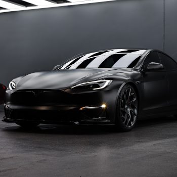 Satin Black Tesla Model S Plaid Gets a Full Stealth Build: XPEL Stealth PPF, Matte Ceramic Coating, and Unplugged Performance Upgrades