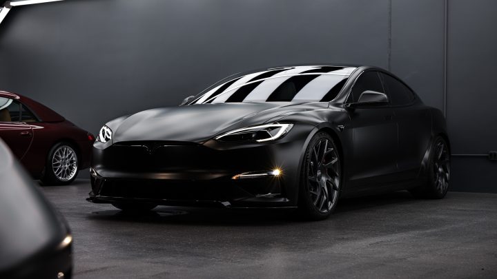 Satin Black Tesla Model S Plaid Gets a Full Stealth Build: XPEL Stealth PPF, Matte Ceramic Coating, and Unplugged Performance Upgrades