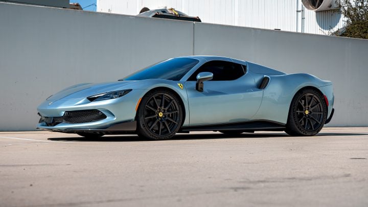 Azzurro California Ferrari 296 GTS Gets Upgraded With NOVITEC Carbon Fiber & Detailed