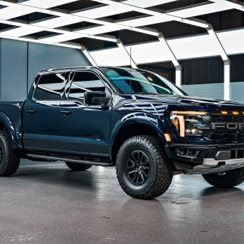 A Gorgeous Antimatter Blue Metallic Ford F150 Raptor Gets Wrapped in our LA Shop