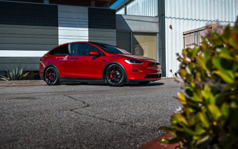 Tesla Model X Plaid - XPEL Windshield Protection Film (WPF), Unplugged Performance BBK and UP-05 wheels 13 BPAS Mike McDonald Tesla Model X PPF Windshield PF UP BBK UP05 1920px (13)
