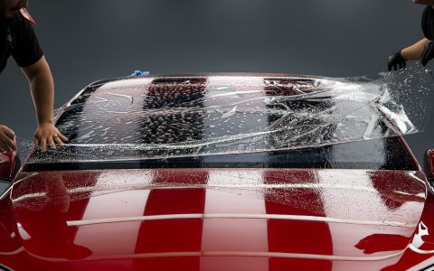 Tesla Model X Plaid - XPEL Windshield Protection Film (WPF), Unplugged Performance BBK and UP-05 wheels 5 BPAS Mike McDonald Tesla Model X PPF Windshield PF UP BBK UP05 1920px (5)