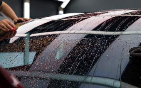 Tesla Model X Plaid - XPEL Windshield Protection Film (WPF), Unplugged Performance BBK and UP-05 wheels 8 BPAS Mike McDonald Tesla Model X PPF Windshield PF UP BBK UP05 1920px (8)