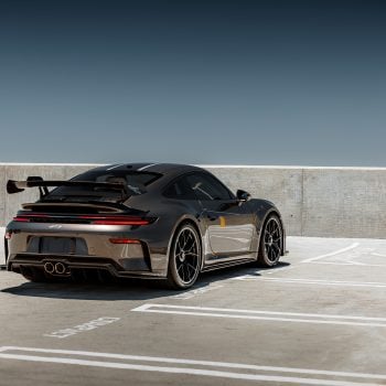 PTS Anthracite Brown Porsche 992.2 GT3: TECHART Carbon, Akrapovic Titanium, and Full XPEL Protection by Bulletproof Automotive