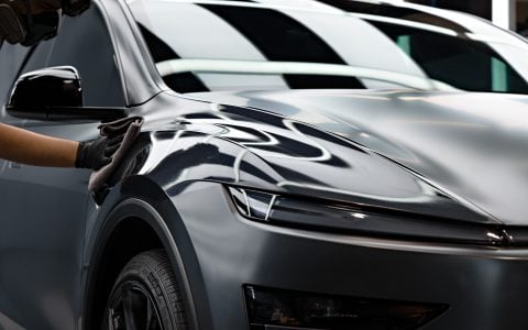 Stealth Gray Tesla Juniper Model Y Performance - XPEL Stealth PPF, nano-ceramic window tint, ceramic coating 12 BPAS Tesla Model Y Juniper Performance Stealth PPF Tint Ceramic Coating 1920px (11)