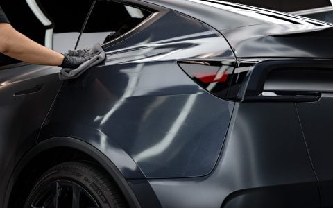 Stealth Gray Tesla Juniper Model Y Performance - XPEL Stealth PPF, nano-ceramic window tint, ceramic coating 11 BPAS Tesla Model Y Juniper Performance Stealth PPF Tint Ceramic Coating 1920px (12)