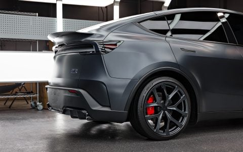 Stealth Gray Tesla Juniper Model Y Performance - XPEL Stealth PPF, nano-ceramic window tint, ceramic coating 23 BPAS Tesla Model Y Juniper Performance Stealth PPF Tint Ceramic Coating 1920px (15)