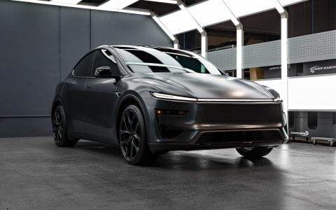 Stealth Gray Tesla Juniper Model Y Performance - XPEL Stealth PPF, nano-ceramic window tint, ceramic coating 17 BPAS Tesla Model Y Juniper Performance Stealth PPF Tint Ceramic Coating 1920px (18)